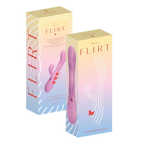 Wild Secrets Flirt Heated Rabbit Vibrator package