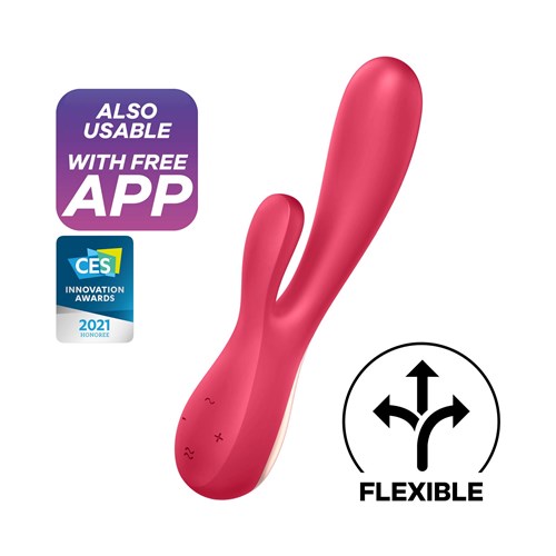 Satisfyer Mono Flex Dual Stimulating Vibrator Product Shot - With App Info