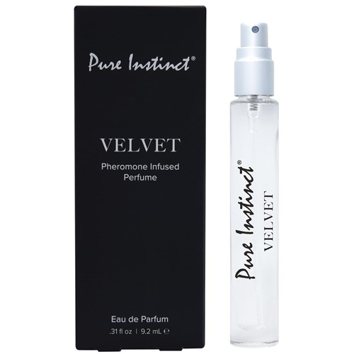 PURE INSTINCT PHEROMONE PERFUME SPRAY - VELVET box & bottle