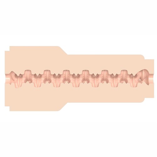 Fleshlight Girls Vanna Bardot Dopamine Signature Vagina cross section of tunnel