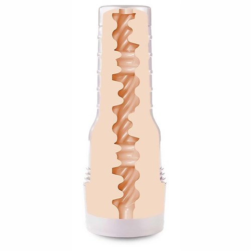 Fleshlight Girls Ski Bri Celestial Texture Vagina standing upright cross section of tunnel