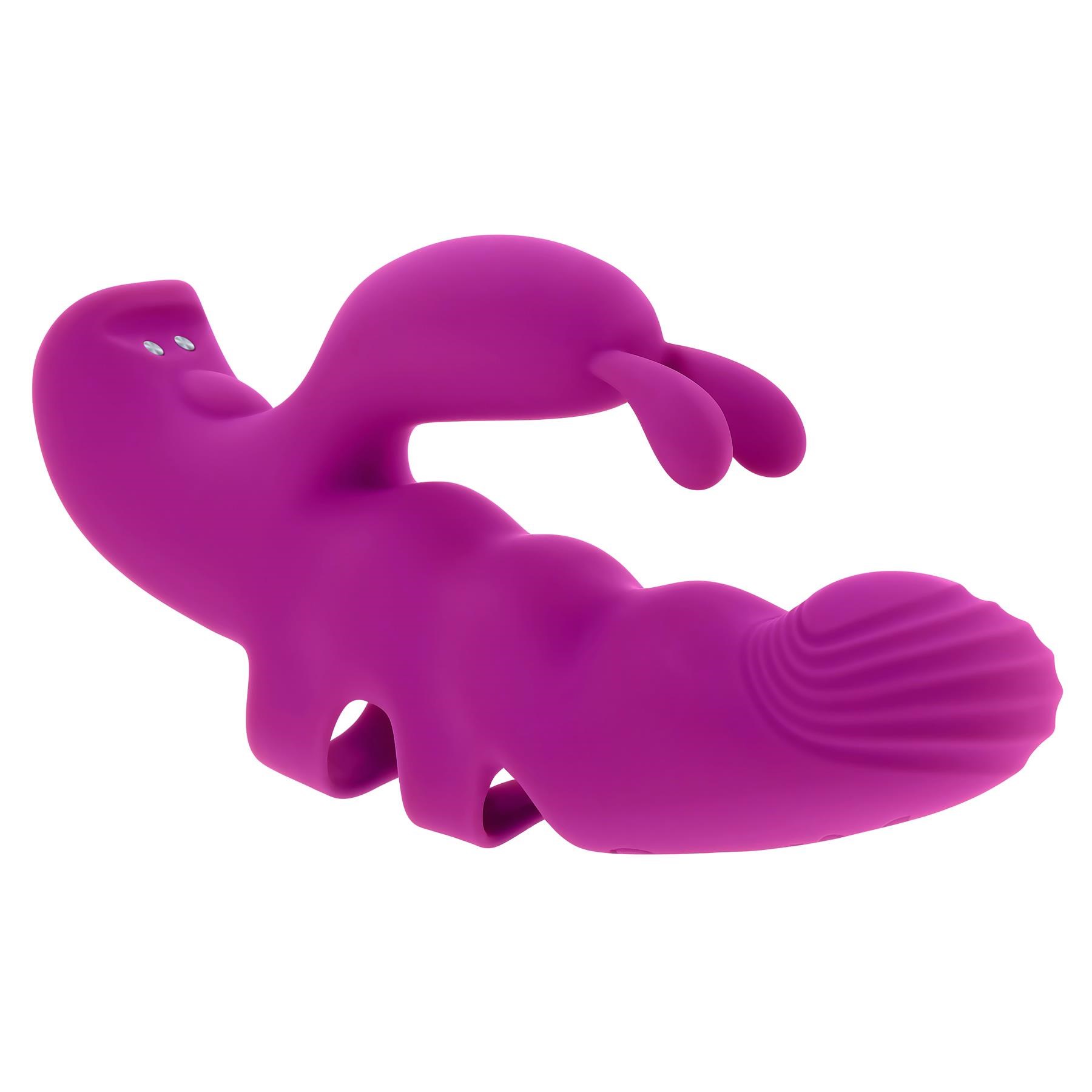 Playboy Pleasure Lend A Hand vibrator flat down shot