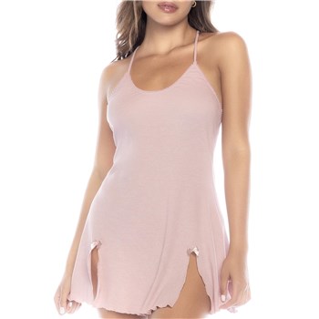 Sleepwear sleep chemise adjustable straps rose o/s front cropped