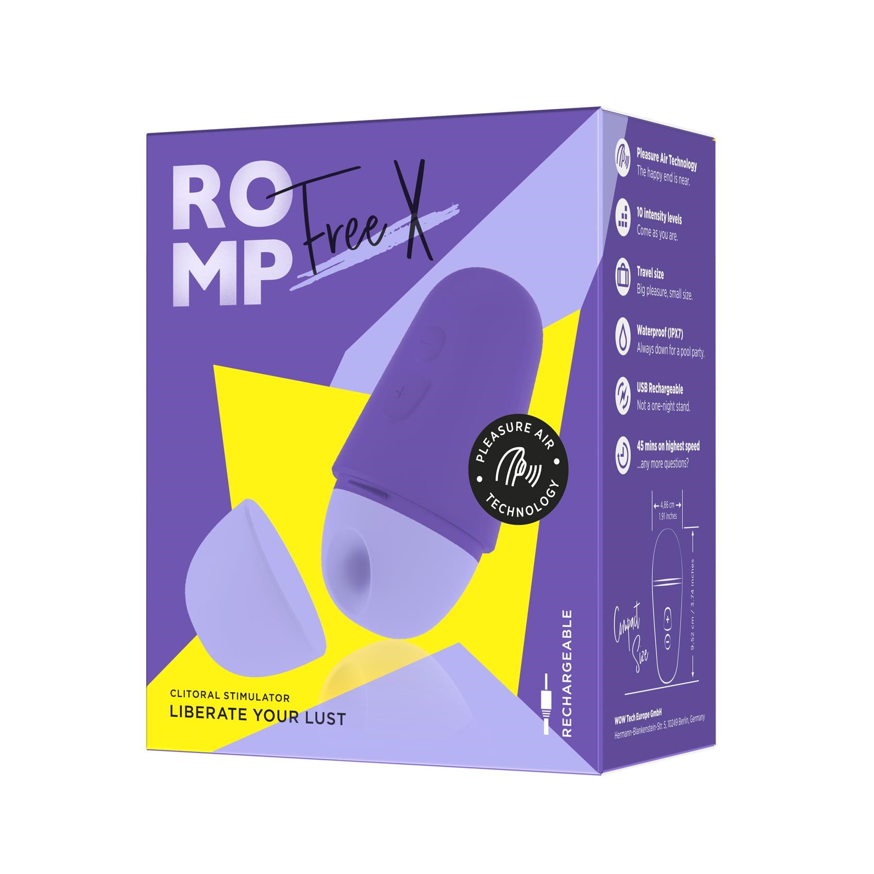 Romp Free X Pleasure Air Clitoral Stimulator package only