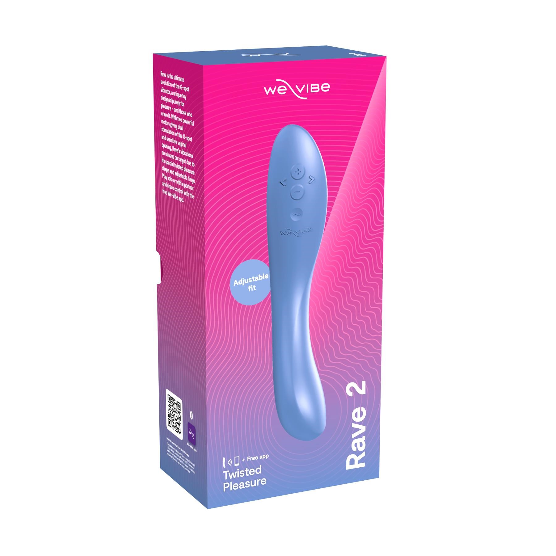 We-Vibe Rave 2 App Enabled G-Spot Vibrator package only