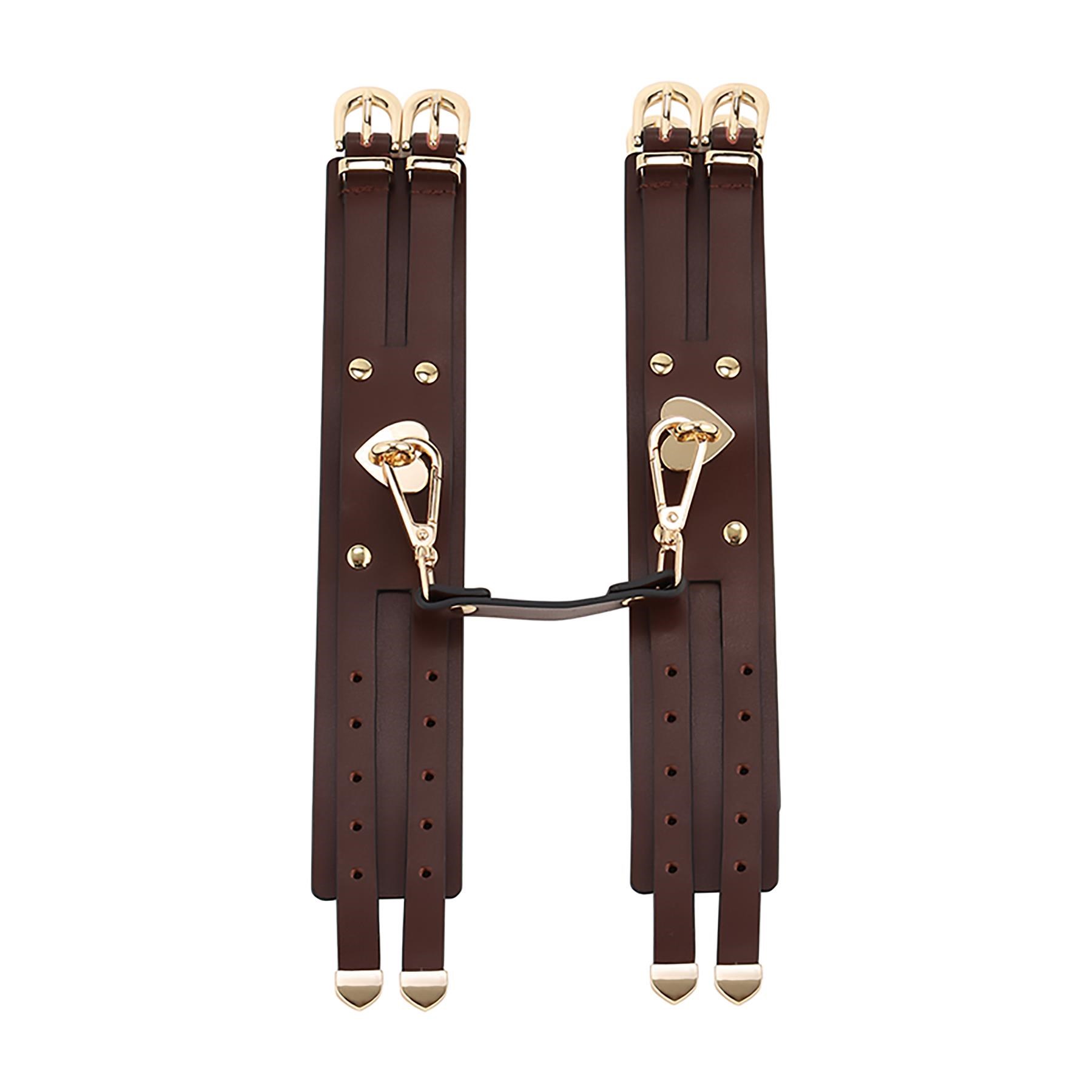 Adam & Eve Mahogany Desires Bondage Collection With Travel Case - Ankle Cuffs