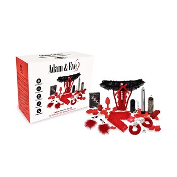 Adam & Eve Deluxe Red Hot Sex Kit - Packaging and All Components